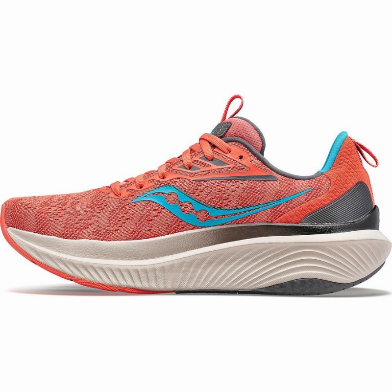 Women's Saucony Echelon 9 Running Shoes Blue / Coral | Australia S86451-J98