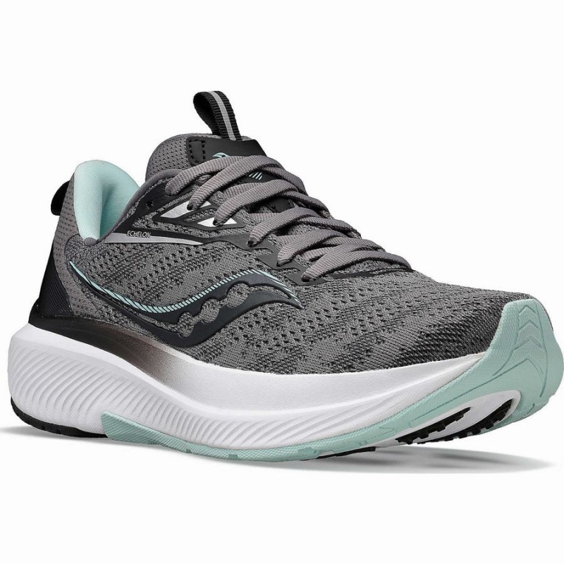 Women's Saucony Echelon 9 Running Shoes Grey | Australia S90472-K39