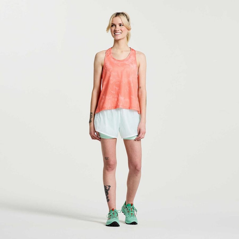 Women's Saucony Elevate Tank Top Orange | Australia S96318-G82