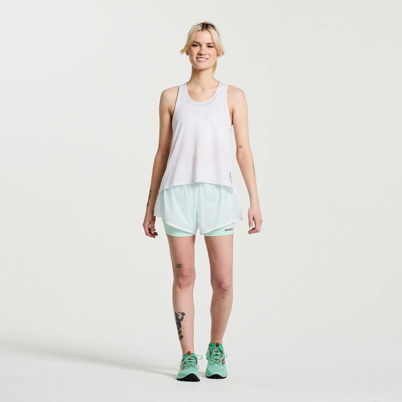 Women's Saucony Elevate Tank Top White | Australia S84306-D04