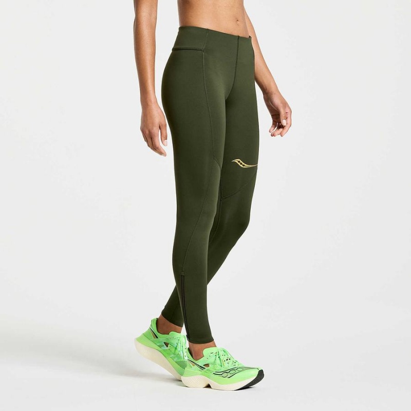 Women's Saucony Elite Tight Umbra | Australia S63218-X24