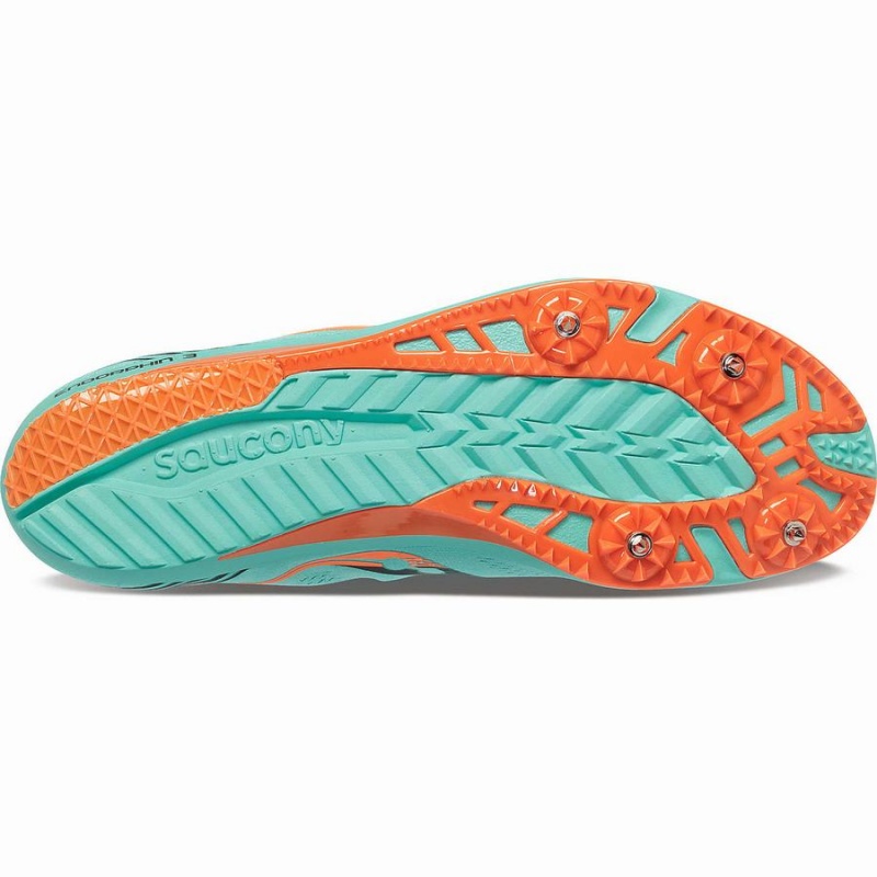 Women's Saucony Endorphin 3 Spike Track Spikes Mint / Black | Australia S32457-Q46