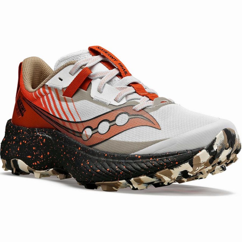 Women's Saucony Endorphin Edge Running Shoes White / Orange | Australia S93857-K36