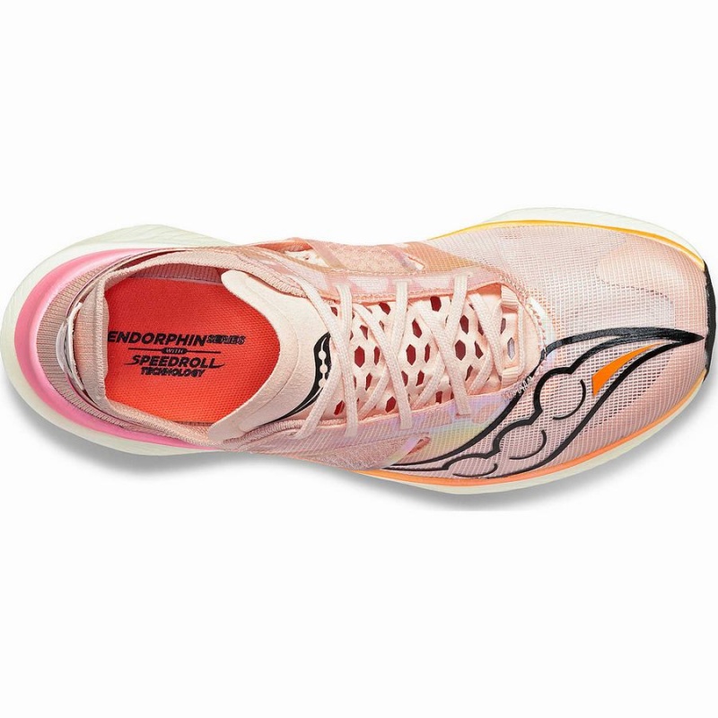 Women's Saucony Endorphin Elite Running Shoes Orange | Australia S07516-L74