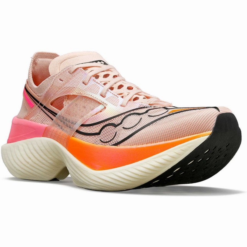 Women's Saucony Endorphin Elite Running Shoes Orange | Australia S07516-L74