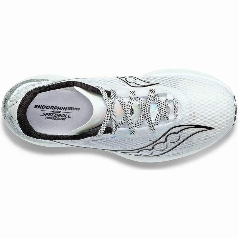 Women's Saucony Endorphin Pro 3 Running Shoes White / Black | Australia S21685-Y20