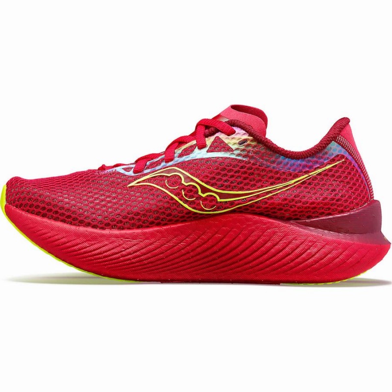 Women's Saucony Endorphin Pro 3 Running Shoes Red / Rose | Australia S04132-U03