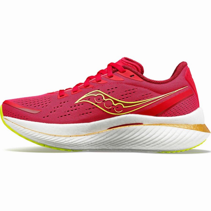 Women's Saucony Endorphin Speed 3 Running Shoes Red / Rose | Australia S48716-V25