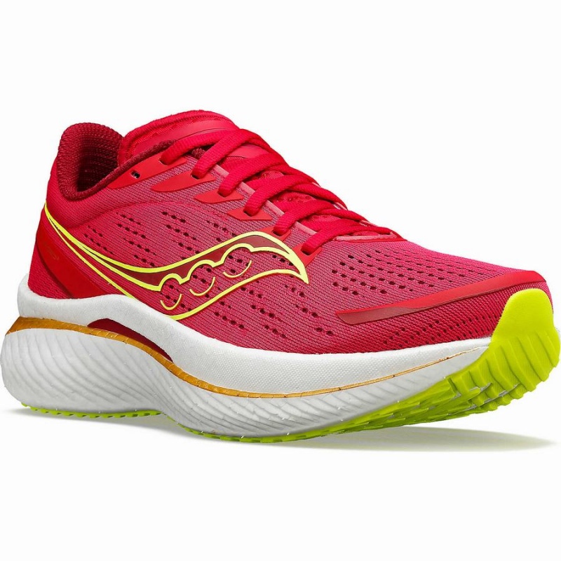 Women's Saucony Endorphin Speed 3 Running Shoes Red / Rose | Australia S48716-V25