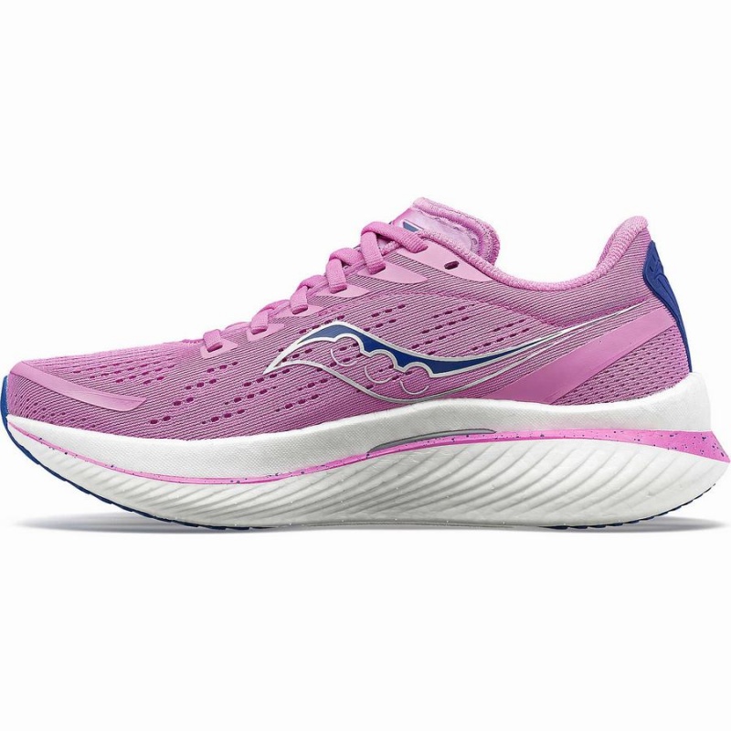 Women's Saucony Endorphin Speed 3 Running Shoes Purple / Indigo | Australia S90486-B10