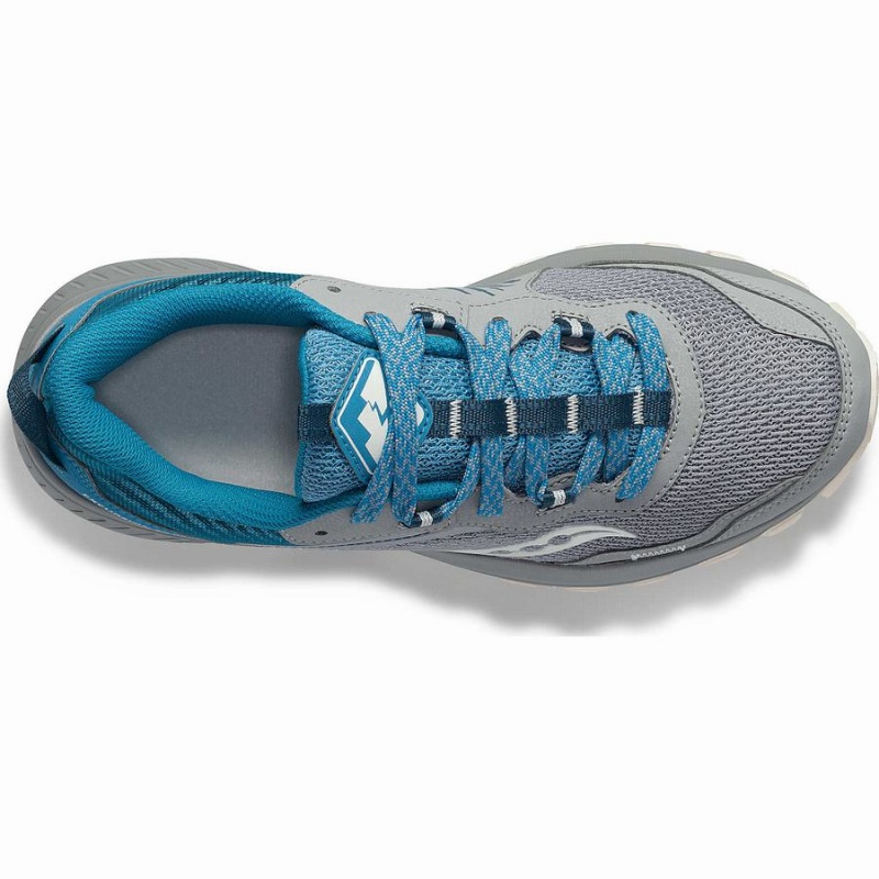 Women's Saucony Excursion TR15 Trail Running Shoes Grey / Blue | Australia S47283-G07