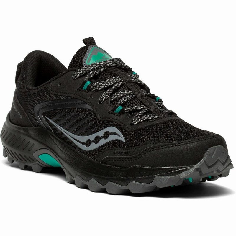 Women's Saucony Excursion TR15 Trail Running Shoes Black | Australia S70548-J50