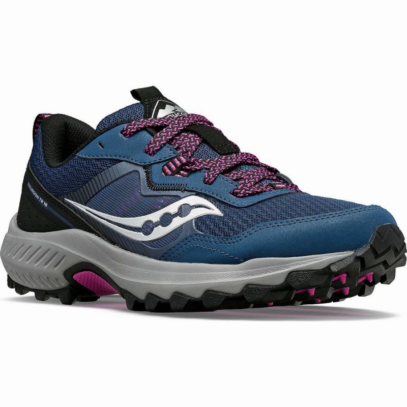 Women's Saucony Excursion TR16 Trail Running Shoes Navy | Australia S95283-X25