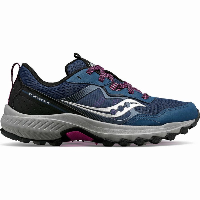 Women\'s Saucony Excursion TR16 Trail Running Shoes Navy | Australia S95283-X25