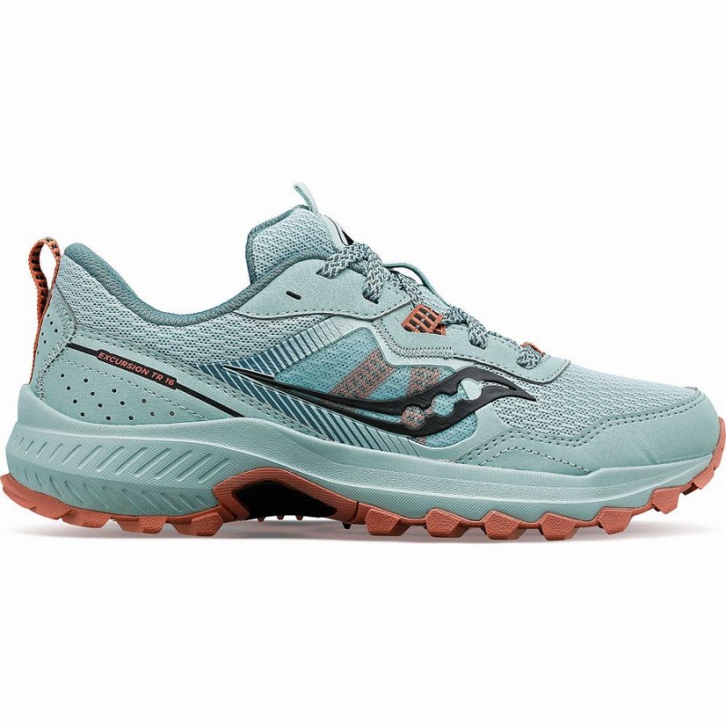 Women\'s Saucony Excursion TR16 Trail Running Shoes Turquoise | Australia S46953-C90