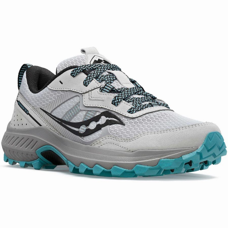 Women's Saucony Excursion TR16 Trail Running Shoes Grey / Blue | Australia S64190-B02