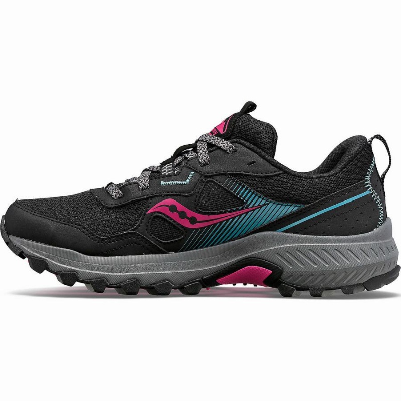 Women's Saucony Excursion TR16 Trail Running Shoes Black / Fuchsia | Australia S58376-A81