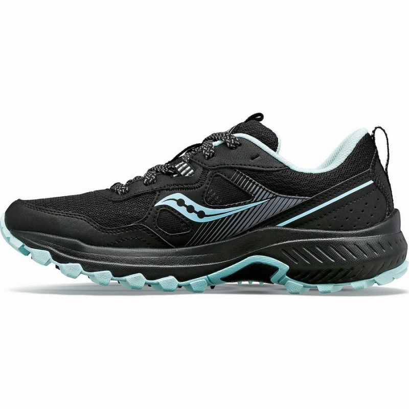 Women's Saucony Excursion TR16 Trail Running Shoes Black / Blue | Australia S89752-S27