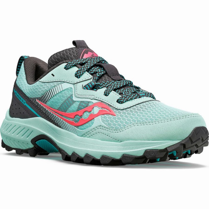 Women's Saucony Excursion TR16 Trail Running Shoes Turquoise / Pink | Australia S91276-D50