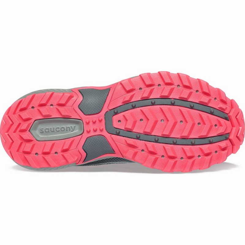 Women's Saucony Excursion TR16 Wide Trail Running Shoes Grey / Coral | Australia S29485-E49