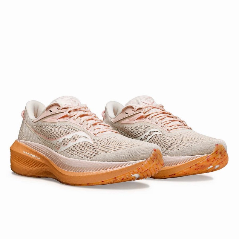 Women's Saucony Galentine's Day Triumph 21 Walking Shoes Pink | Australia S53219-N61