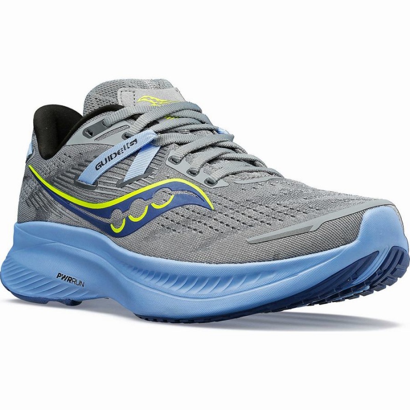 Women's Saucony Guide 16 Running Shoes Grey / Blue | Australia S94057-T07