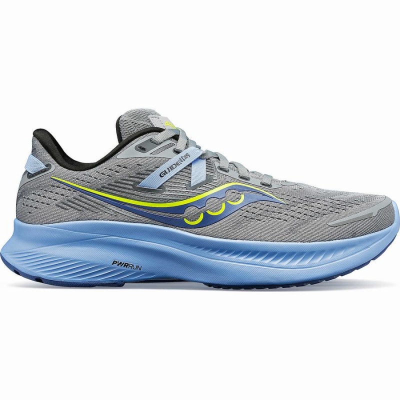 Women\'s Saucony Guide 16 Running Shoes Grey / Blue | Australia S94057-T07