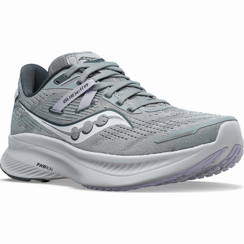 Women's Saucony Guide 16 Running Shoes Grey / Purple | Australia S45869-Y08