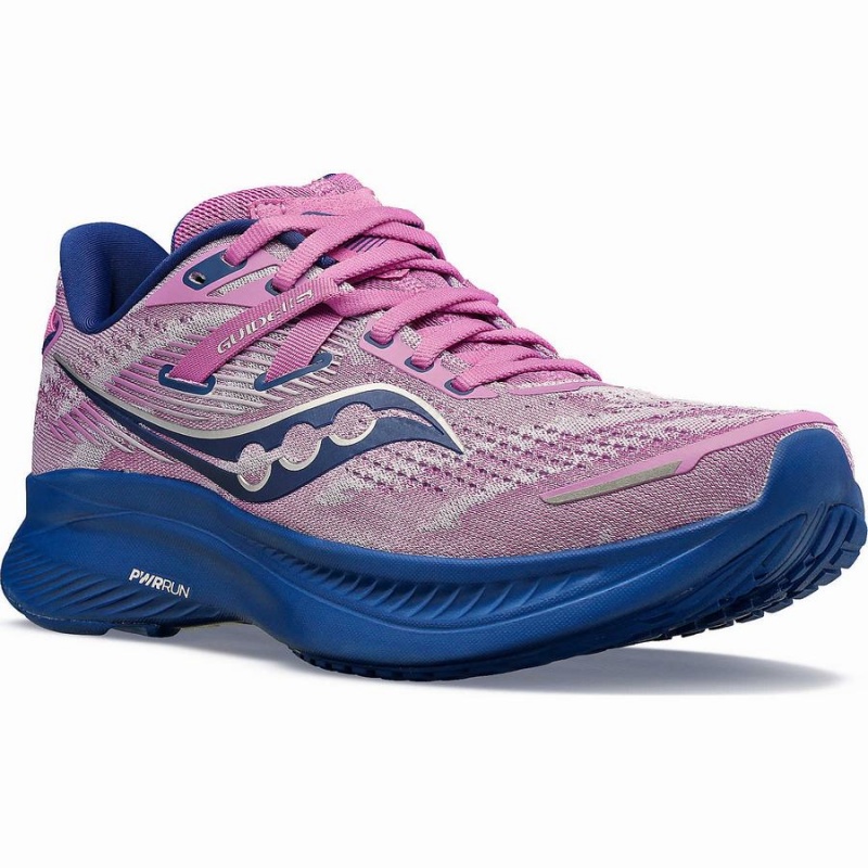 Women's Saucony Guide 16 Running Shoes Purple / Indigo | Australia S92145-W23