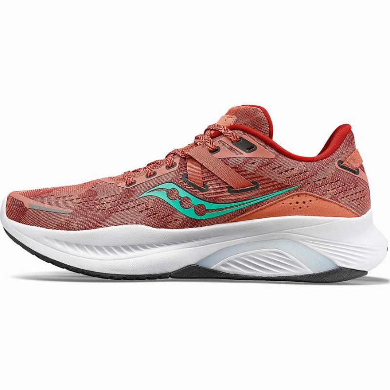 Women's Saucony Guide 16 Wide Running Shoes Orange / Turquoise | Australia S24516-A18