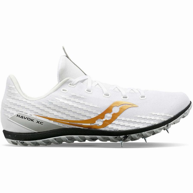 Women\'s Saucony Havok XC 3 Spike Track Spikes White | Australia S01584-B83