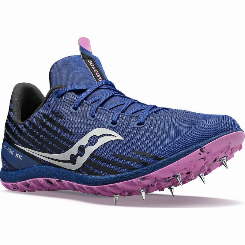 Women's Saucony Havok XC 3 Spike Track Spikes Indigo | Australia S12758-M10