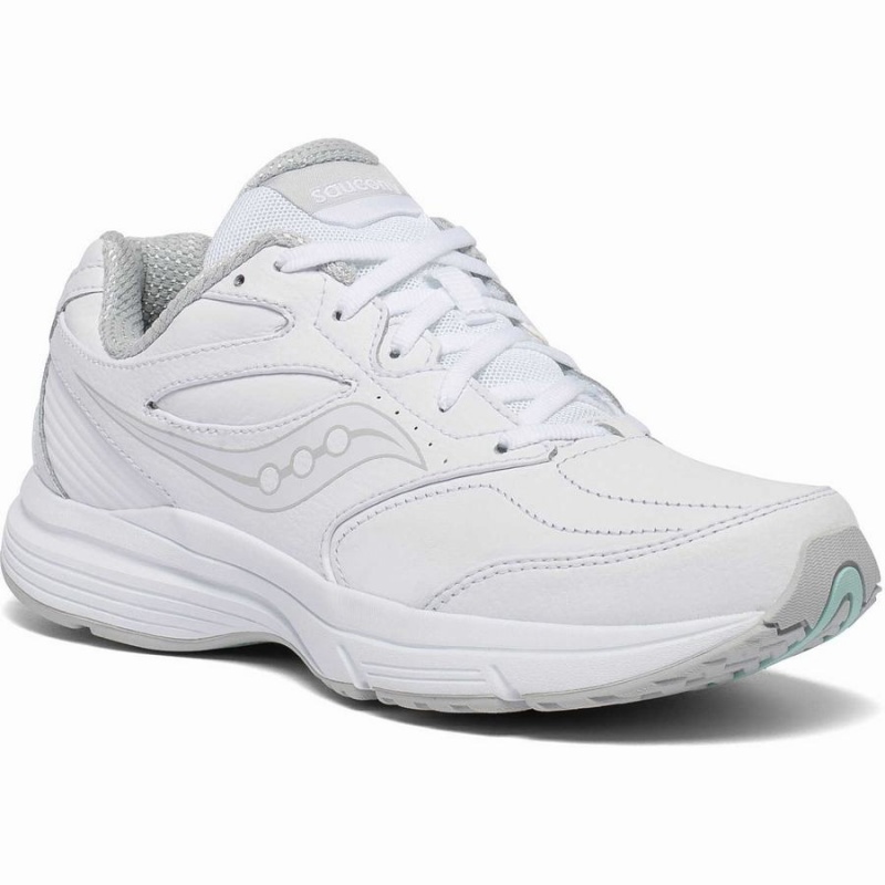 Women's Saucony Integrity Walker 3 Extra Wide Walking Shoes White | Australia S58072-Y25