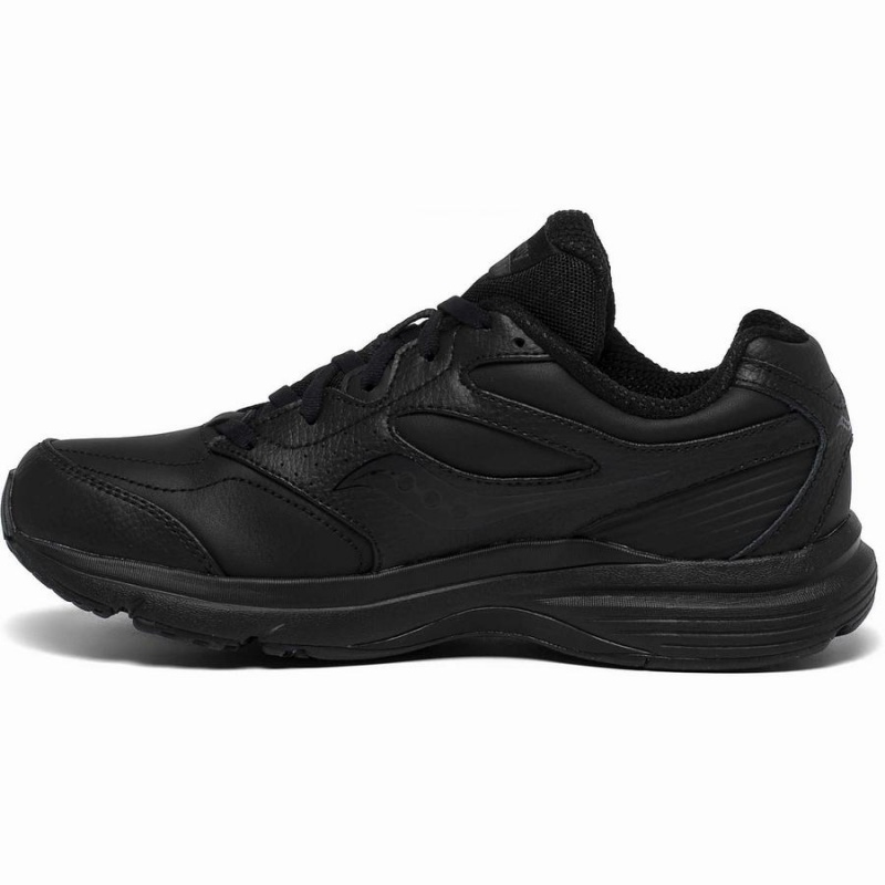 Women's Saucony Integrity Walker 3 Wide Walking Shoes Black | Australia S25847-P37