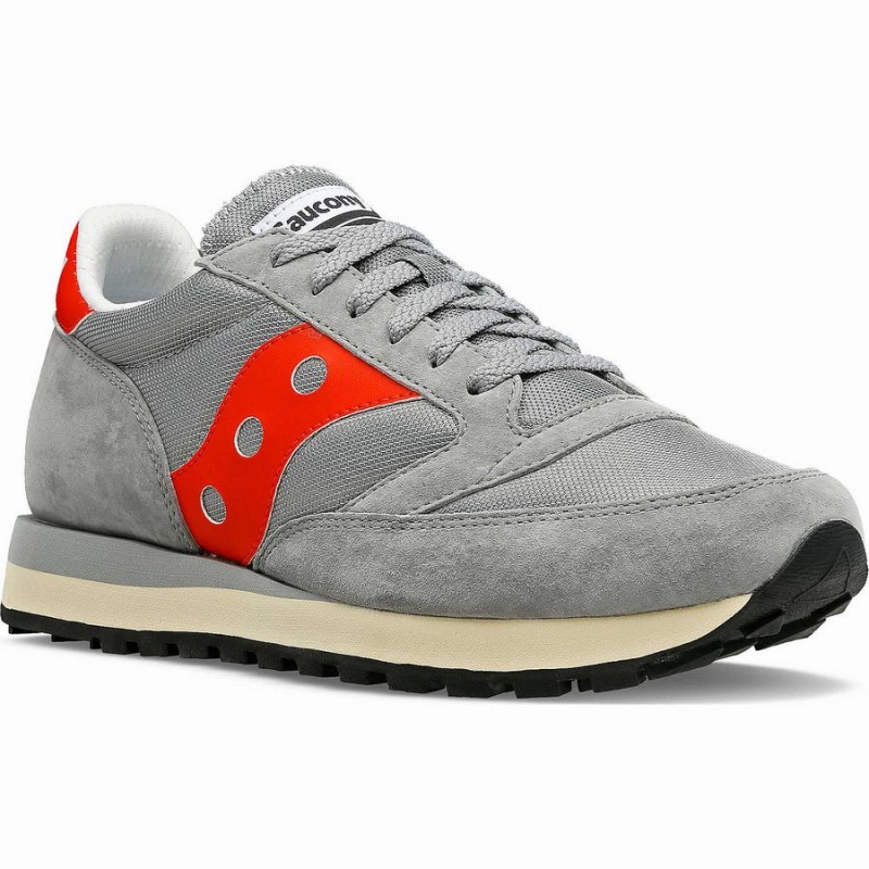 Women's Saucony Jazz 81 Sneakers Grey / Red | Australia S20594-K29