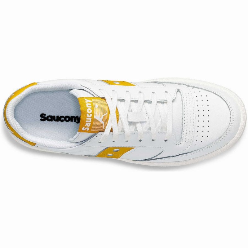 Women's Saucony Jazz Court PU Sneakers White / Orange | Australia S15873-Y30