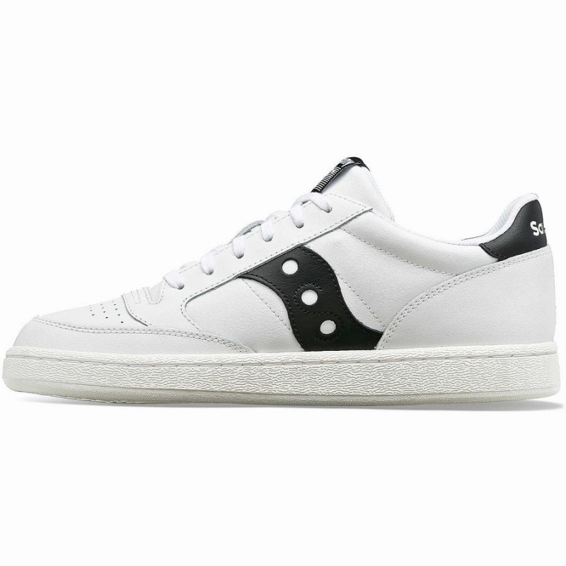 Women's Saucony Jazz Court PU Sneakers White / Black | Australia S09324-Q36