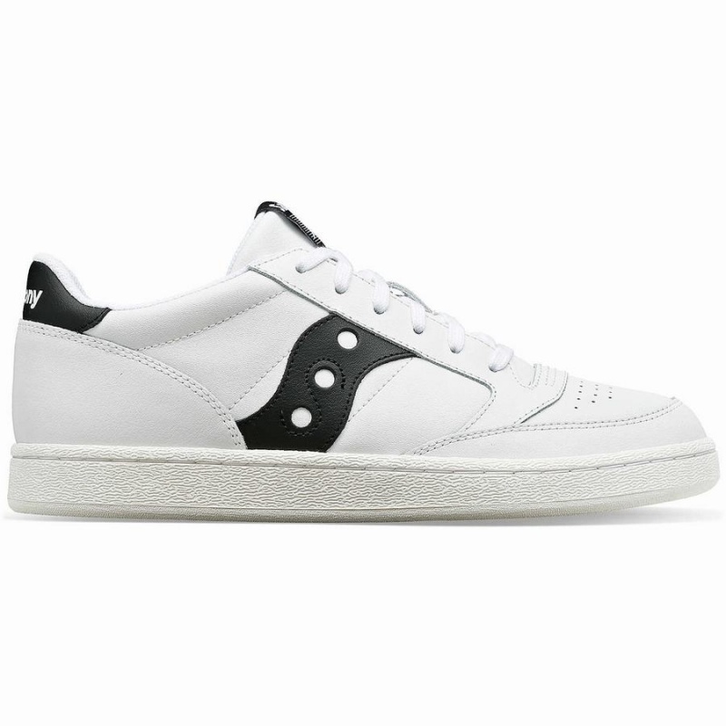 Women\'s Saucony Jazz Court PU Sneakers White / Black | Australia S09324-Q36