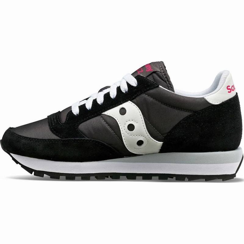 Women's Saucony Jazz Original Sneakers Black / White | Australia S71562-C14