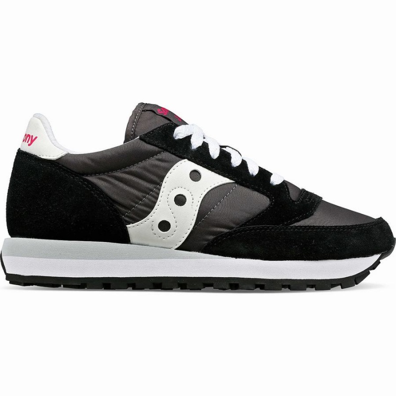 Women\'s Saucony Jazz Original Sneakers Black / White | Australia S71562-C14