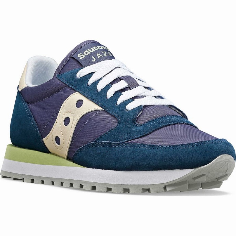 Women's Saucony Jazz Original Sneakers Navy / Cream | Australia S56327-X57