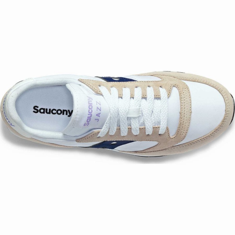 Women's Saucony Jazz Original Sneakers White / Navy | Australia S09823-U90