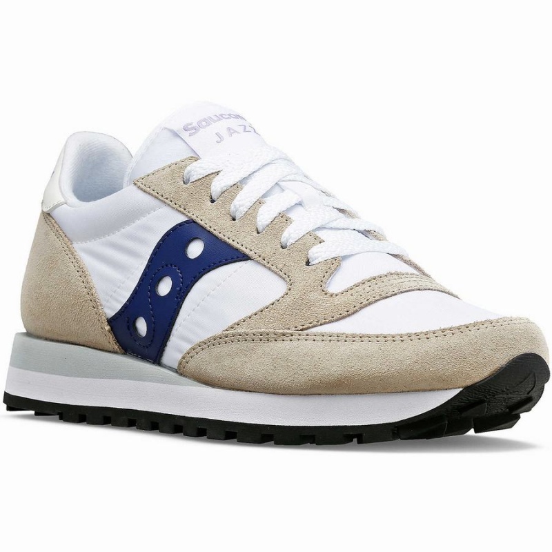 Women's Saucony Jazz Original Sneakers White / Navy | Australia S09823-U90