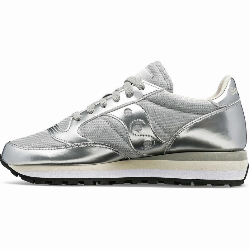 Women's Saucony Jazz Triple Sneakers Silver | Australia S84361-T37