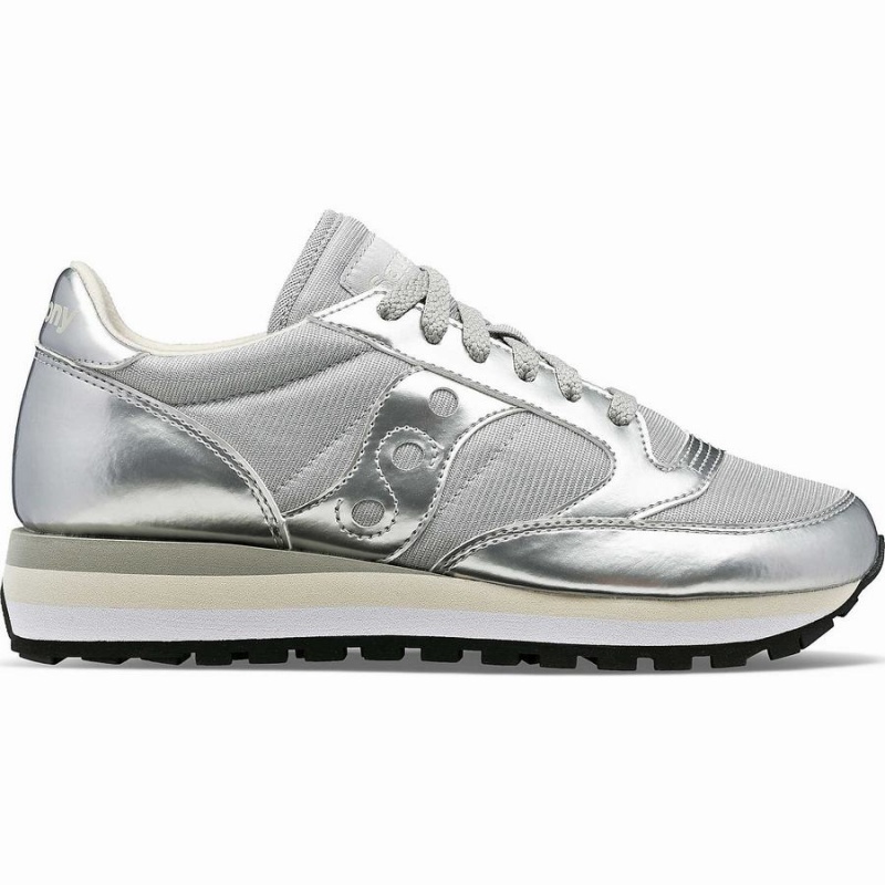 Women\'s Saucony Jazz Triple Sneakers Silver | Australia S84361-T37