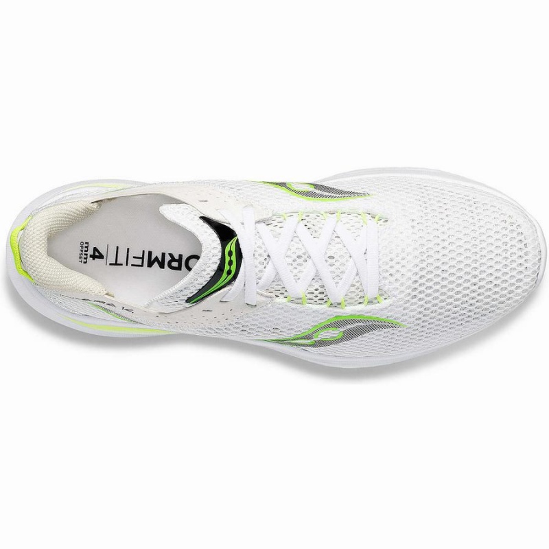 Women's Saucony Kinvara 14 Running Shoes White / Green | Australia S08293-X83