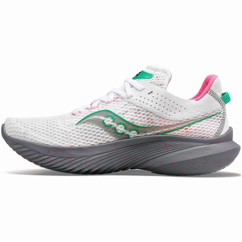 Women's Saucony Kinvara 14 Running Shoes White / Grey | Australia S30957-C31