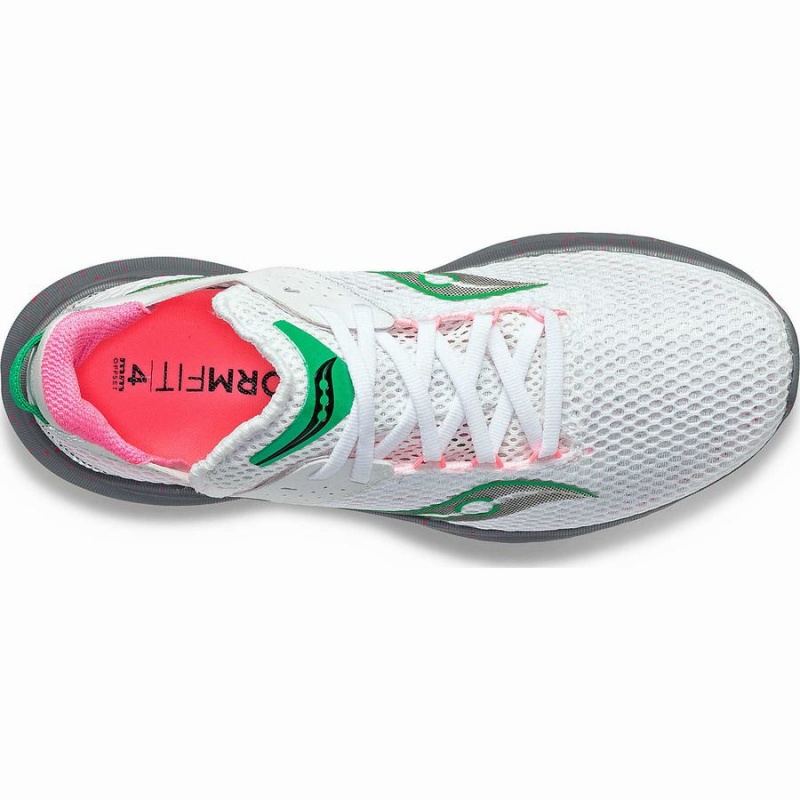 Women's Saucony Kinvara 14 Running Shoes White / Grey | Australia S30957-C31