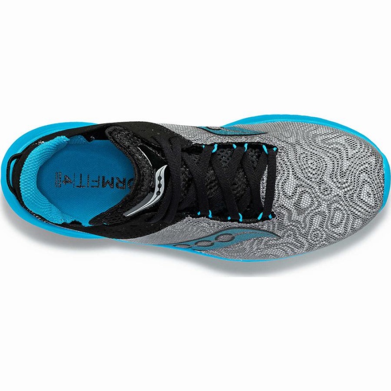 Women's Saucony Kinvara 14 Running Shoes Blue Grey | Australia S04563-D67