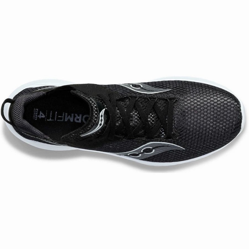 Women's Saucony Kinvara 14 Running Shoes Black / White | Australia S53907-J06